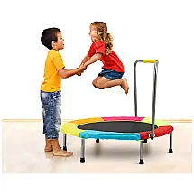 Cama Elastica Infantil com Diâmetro e Corrimão Ajustável para até 60 kg, HLC SC0024GO, Verde