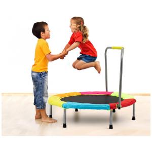 Cama Elastica Infantil com Diâmetro e Corrimão Ajustável para até 60 kg, HLC SC0024GO, Verde