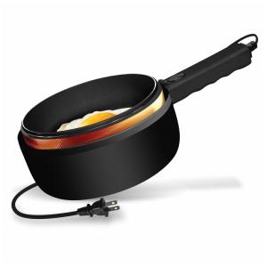 Panela Elétrica PRO Ceramax 1.5L Preta com Vaporizador, Revestimento Cerâmico Antiaderente, Controle de Temperatura, Voltagem 110V