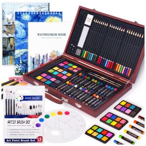 Lápis de Cor Profissional, Tinta, Aquarela 102pcs Deluxe Art Creativity, COOL BANK