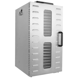 Desidratador Comercial de Alimentos Gworobie para Carne Seca, 22 Bandejas, 1600W, 30ºC-90ºC, Controle de Tempo, Aço Inoxidável