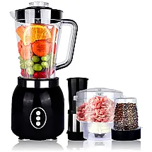 Liquidificador de Bancada 3L com Temporizador, Limpeza Automática e Triturador de Gelo, 1200W 110V, Toycol, Preto