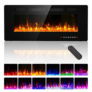 Lareira Elétrica BREEZEHEAT 107 cm