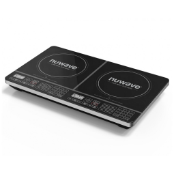 Cooktop Elétrico de Indução Portátil com 2 Queimadores, e Configurações de Temperatura, 110V 1800W, Nuwave, Preto