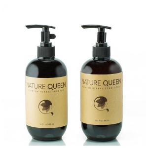 NATURE QUEEN Shampoo e Condicionador Ervas Unissex Detox Crescimento