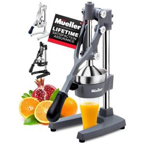 Espremedor Manual Profissional, Aço Inoxidável, MUELLER AUSTRIA MCJ 730 Gray, Cinza