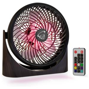 Ventilador de Mesa com 3 Velocidades e Controle, 110v, ASKPULION F005, Marrom