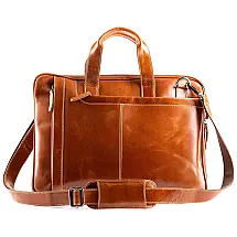 Bolsa, Maleta de Couro Masculina para Laptop, LIBERTY LEATHER NL 06, Marrom