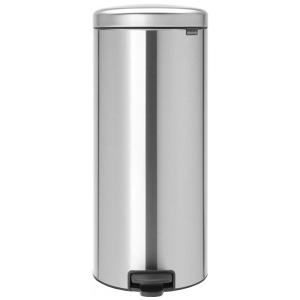 Lixeira de Cozinha 30 Litros com Fechamento Suave e Balde Removível, Brabantia, Prata