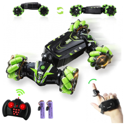 Carrinho de Controle Remoto com Sensor de Gestos, 360 de Rotação Off Road, RANFEN, Verde