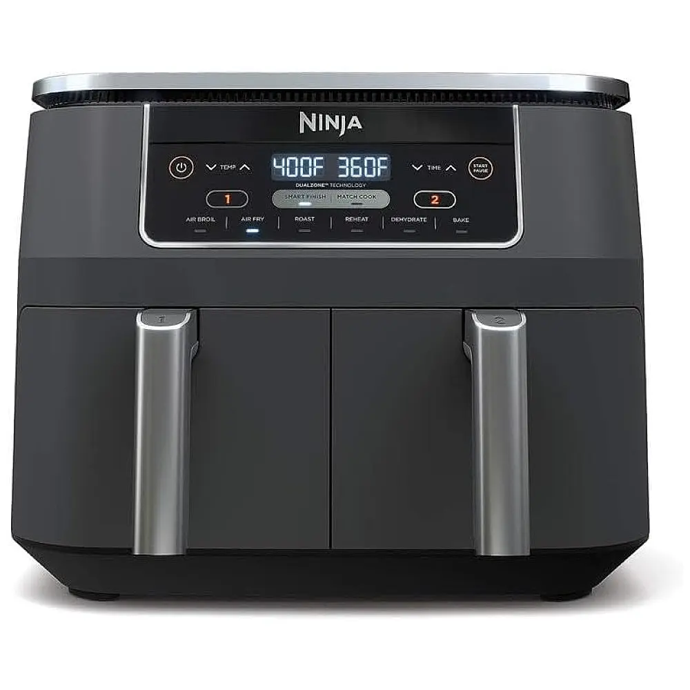 Air Fryer Ninja DZ201 Foodi DualZone 2 Cestos 7,6 L (8 qt) 1690W 110V Cinza