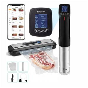 WiFi Sous Vide Machine Vacuum Sealer Machine, Inkbird Sous Vide Cooker 1000W w, Recipes on APP Precision Cooker Automatic Air Sous Vide