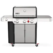 Churrasqueira a Gás com 3 Queimadores e 1 Queimador Lateral, Weber Genesis S 335, Aço Inoxidável