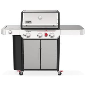 Churrasqueira a Gás com 3 Queimadores e 1 Queimador Lateral, Weber Genesis S 335, Aço Inoxidável