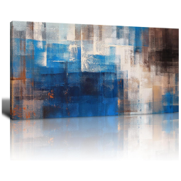 Quadro Decorativo Abstrato 60 x, POGUSMAVI, Azul