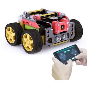 Robô Inteligente 4 em 1 com Transmissão de Vídeo em Tempo Real para Crianças de 14 Anos ou Mais, ADEEPT, Vermelho