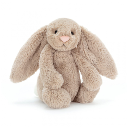 Coelho de Pelúcia Jellycat Bashful Bege Médio 30,5 cm Brinquedo de Pelúcia Coelho Clássico, Presente para Crianças Médio 30,5 cm