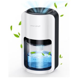 Desumidificador para Casa 1,2L com Desligamento Automático, Degelo e Área 30m2, TABYIK, Branco