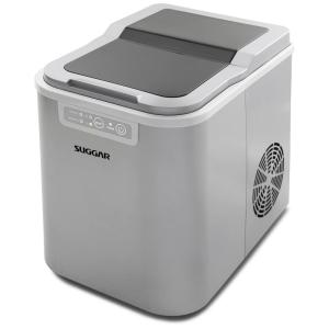 Máquina de Gelo Automática Portátil Produz até 11kg, 24H, Cor, 110v, SUGGAR IM2601SL, Prateado
