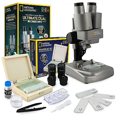 Kit Microscópio Duplo LED 20x