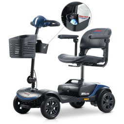 Cadeira de Rodas Elétrica de Mobilidade para Adultos, Cadeira de Rodas para Viagem, Idosos,Capacidade Máxima 120 kg,Scooter Motorizada 4