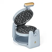 Máquina de waffle belga rotativa Beautiful azul 900W chapa antiaderente waffles 2,5cm controle de douramento 7 níveis 110V