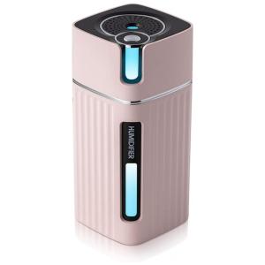 Umidificador Ultrassônico Portátil 300mL, 110v, LOHUGO, Rosa