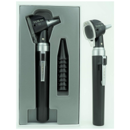 Otoscópio, LED Fibra Óptica, Profissional, TAXXAN, Preto