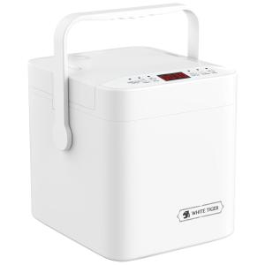 Panela Elétrica de Arroz Mini WHITE TIGER 1,3 Litros, Cozinha 4 Copos de Arroz, Timer 24h, Compacta e Portátil, Ideal para Pequenas Cozinhas