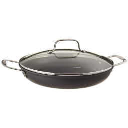 Panela Antiaderente de 30 cm com Tampa de Vidro e 2 Alças, Ideal para Uso Diário na Cozinha, Cuisinart 625-30D