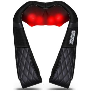 Massageador Elétrico de Compressão para Pescoço e Costa, Bivolt, VIKTOR JURGEN, Preto
