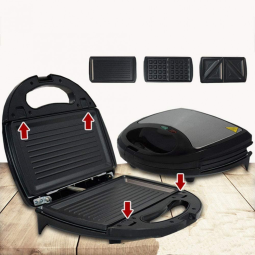 Sanduicheira 3 em 1 Multifuncional, 750W