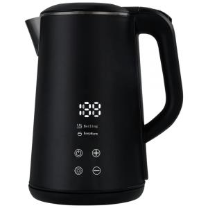 Chaleira Elétrica 1,6 L com Controle de Temperatura e Timer de 12H, 110V 1200W, Murasakino, Preta