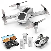 Drone Aéreo para Criuanças com Câmera HD FPV, 39 Min de Voo e 3 Baterias, Holy Stone HS430, Branca