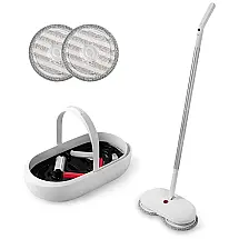 Esfregão Mop Elétrico sem Fio à Bateria Tanque de 200 mL, 110v, ICLEAN, Branco