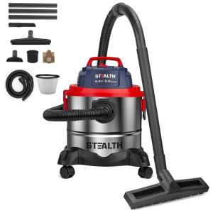 Aspirador de Pó Seco e Úmido 19L, 5CV de Potência com Extensores, 110v, STEALTH ECV05S1, Cinza