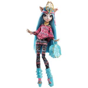 Monster High Boneca Brand Boo com Acessórios para Crianças a partir de 6 anos, MATTEL CJC61, Azul turquesa