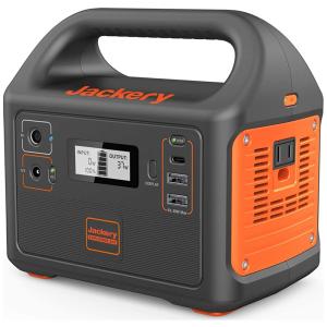 Jackery Estação de Energia Portátil AC, DC 110V Tela LCD Luz LED Portas USB C