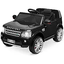 Kidzone Carrinho, Carro Elétrico SUV, 2 lugares, 12V, c, controle remoto, USB MP3, 4 km, h, 3 a 6 anos, preto