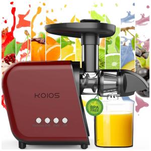 Centrífuga de Frutas de Bancada Silencioso com Motor Reversível, 150W, 110v, KOIOS, Vermelho