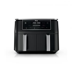 Fritadeira Elétrica Air Fryer Ninja DZ302 Preta 10,0 L Cestas Duplas 6 em 1 DualZone 1690 W 110V