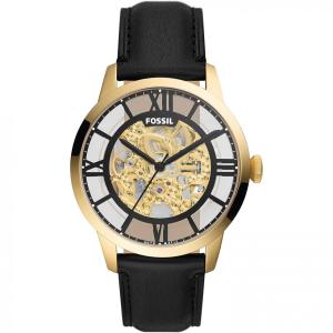 Relógio Masculino Analógico de Quartzo com Pulseira de Aço Inoxidável, Fossil ME3240, Dourado e Vermelho