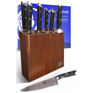 Conjunto de Facas Série Gladiator, Aço Inoxidável, 8 Peças, DALSTRONG GS 8pc Block, Preto