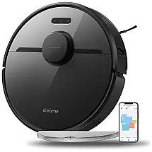 Aspirador de Pó Robô D9 Inteligente e Automático 4000Pa 150 Min de Ação com Mapeamento, 110v, DREAMETECH, Cinza escuro