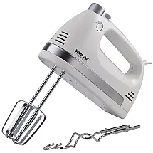 Batedeira de Mão Elétrica com 5 Velocidades e Acessórios em Aço Inoxidável, 250W, Branca, 110v, BETTER CHEF IM 820W, Branco
