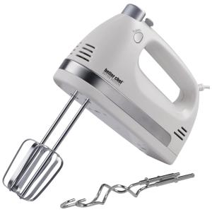 Batedeira de Mão Elétrica com 5 Velocidades e Acessórios em Aço Inoxidável, 250W, Branca, 110v, BETTER CHEF IM 820W, Branco