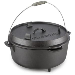 KLARSTEIN Panela de Ferro Fundido 6L Pré Temperada, com Alça de Metal