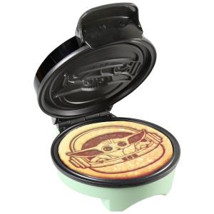 Máquina de Waffle Antiaderente 2 Fatias com Controle de Temperatura, Yoda, 110v, UNCANNY BRANDS, Verde