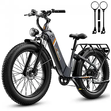 Bicicleta elétrica Jasion Thunder preta