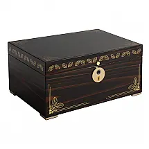 Humidor para Charutos Supreme Ébano com Fechadura Biométrica e Capacidade de 126-240 Charutos